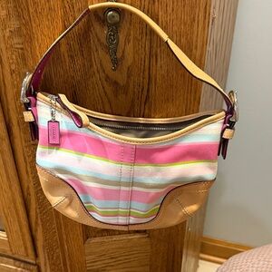 Coach Multicolor Striped Women's Bag